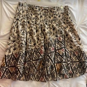 Free people small pattern mini skirt